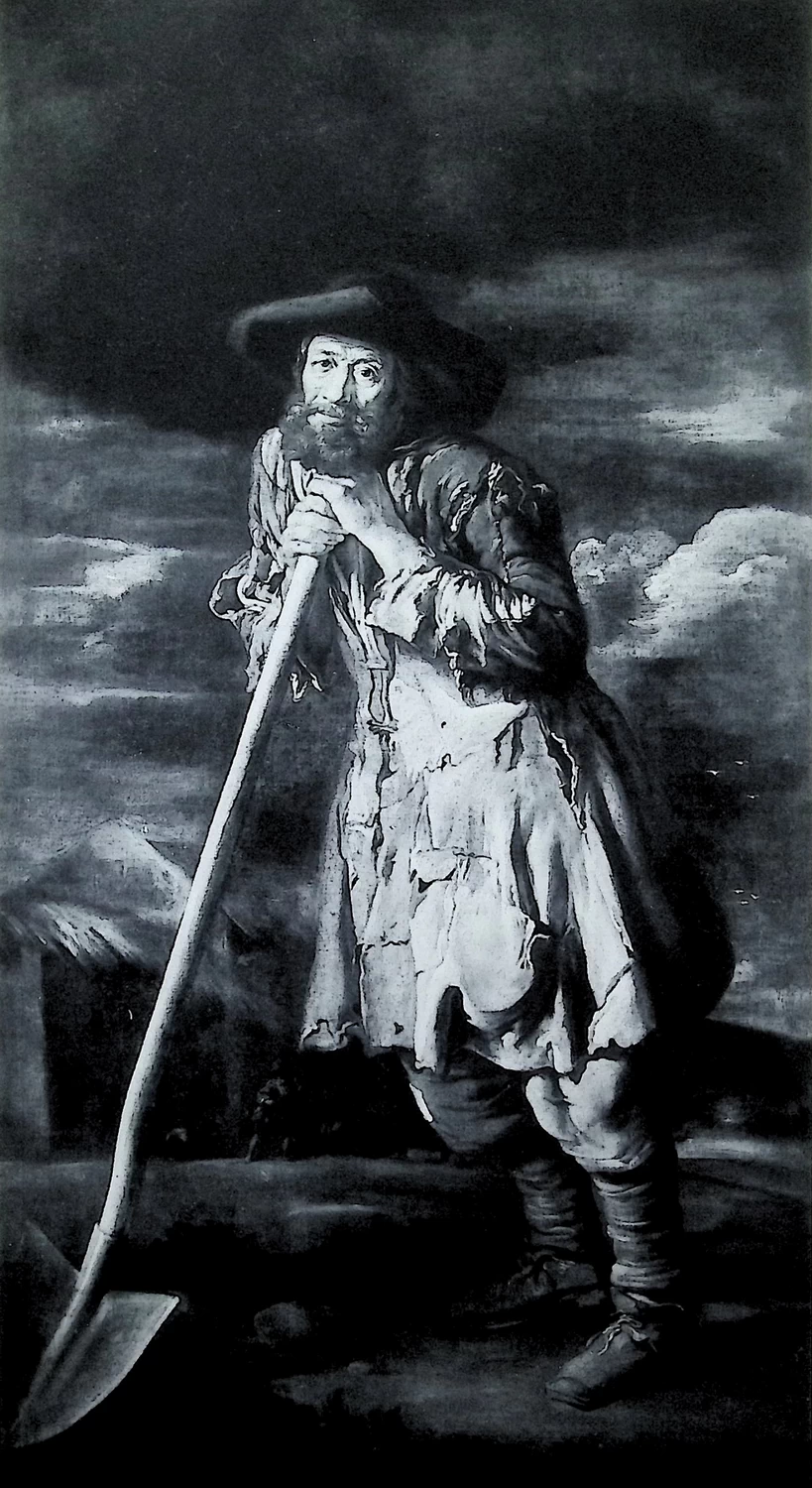 Giacomo Ceruti, il Pitocchetto - 211, Contadino appoggiato alla vanga
